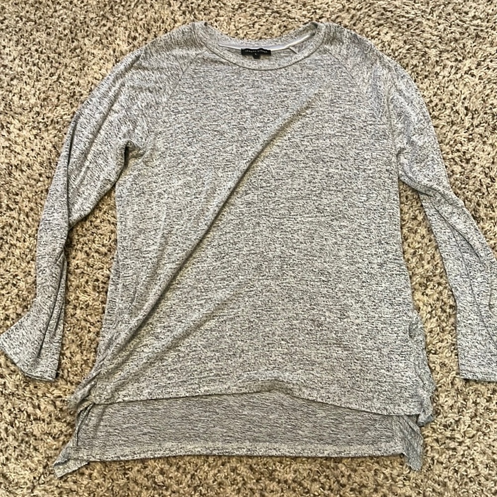 Grey Jeanne Pierre sweater, size L, oversized & flowy, plush feeling